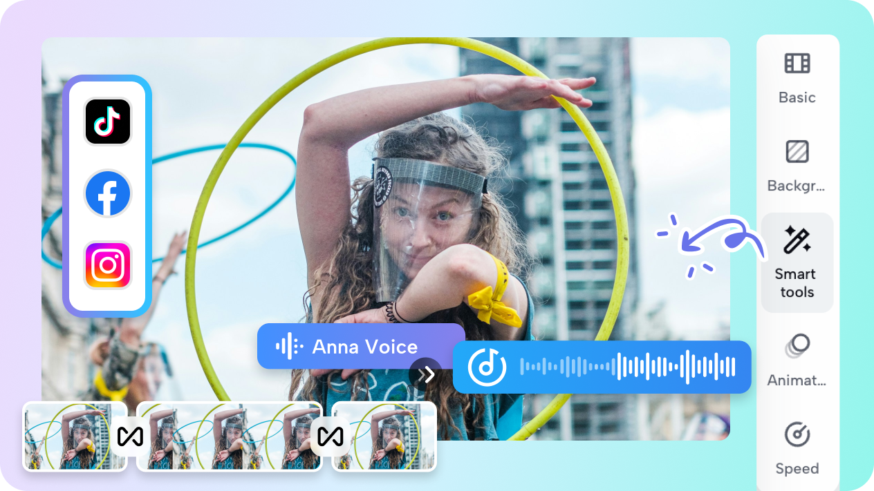 Smart editing tools to spice up your status video